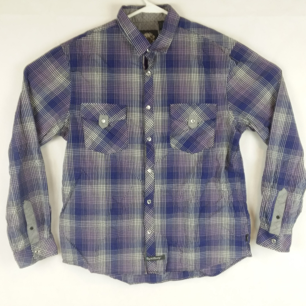 English Laundry Men's Large Pearl Snap Shirt